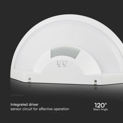 Светодиодный настенный светильник для ванной комнаты с датчиком SAMSUNG CHIP LED/10W/230V 4000K IP54 белый