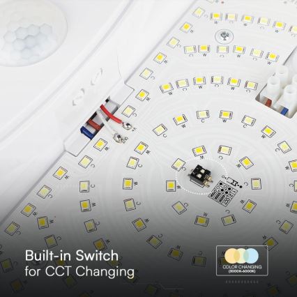 Светодиодный настенный светильник для ванной комнаты с датчиком SAMSUNG CHIP LED/15W/230V 3000/4000/6000K IP44 белый