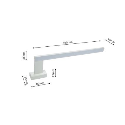 Светодиодный настенный светильник для ванной комнаты SHINE 1xLED/11W/230V IP44