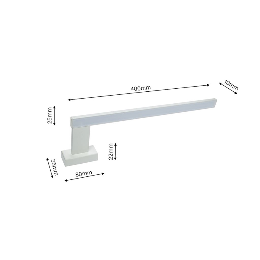 Светодиодный настенный светильник для ванной комнаты SHINE 1xLED/11W/230V IP44