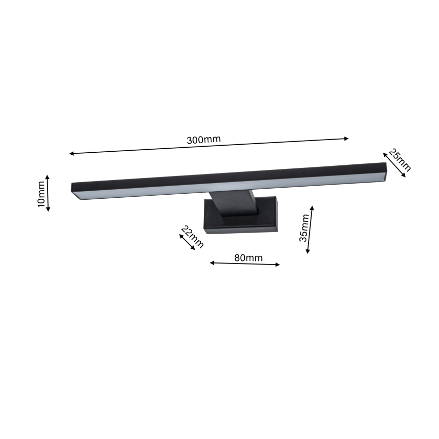 Светодиодный настенный светильник для ванной комнаты SHINE 1xLED/7W/230V IP44
