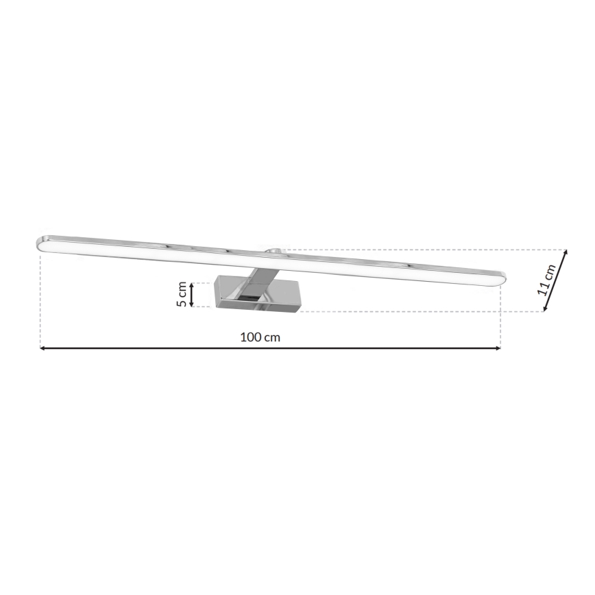 Светодиодный настенный светильник для ванной комнаты SPLASH 1xLED/21W/230V