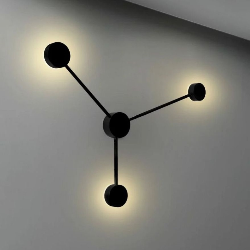 Светодиодный настенный светильник JOY 3xGX53/6W/230V черный