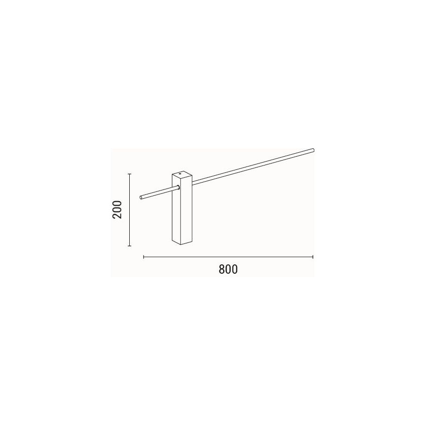 Светодиодный настенный светильник LED/10W/230V 3000K