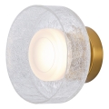 Светодиодный настенный светильник LED/8W/230V 3000K золотистый/прозрачный