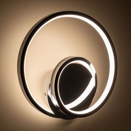 Светодиодный настенный светильник LUCERO LED/13W/230V блестящий хром