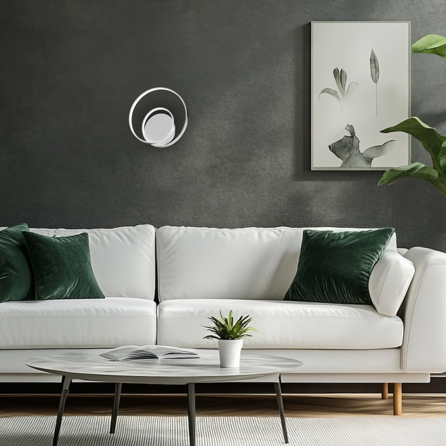 Светодиодный настенный светильник LUCERO LED/13W/230V блестящий хром