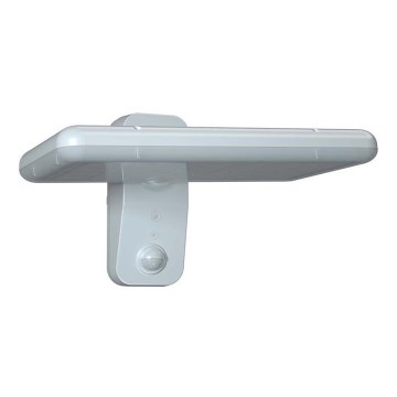 Светодиодный настенный светильник на солнечной батарее с датчиком LED/15W/3,2V 4000K/6000K IP65 6000 mAh белый