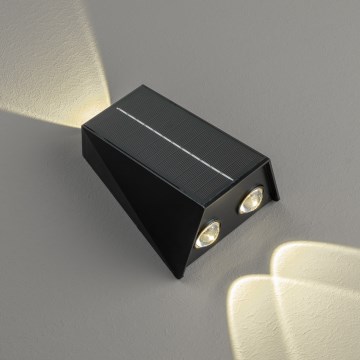 Светодиодный настенный светильник на солнечной батарее с датчиком LED/2W/5V IP54 1300 mAh