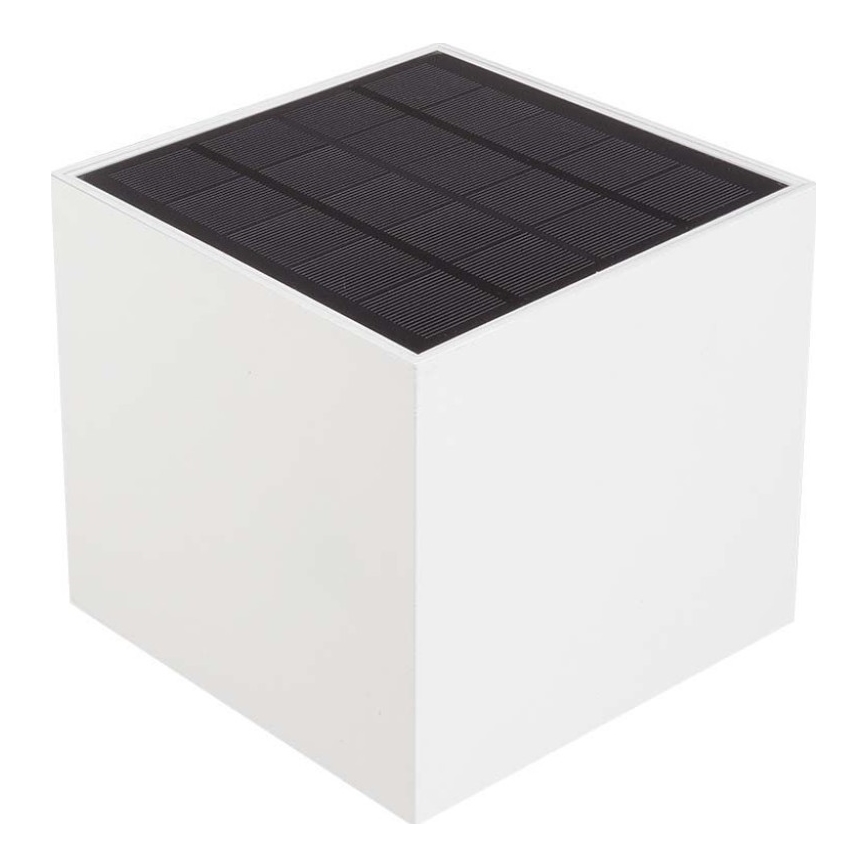 Светодиодный настенный светильник на солнечной батарее с датчиком LED/3W/3,7V IP65 4000K 2600 mAh белый