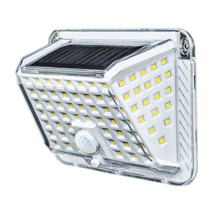 Светодиодный настенный светильник на солнечной батарее с датчиком LED/5W/3,7V 1200 mAh IP44