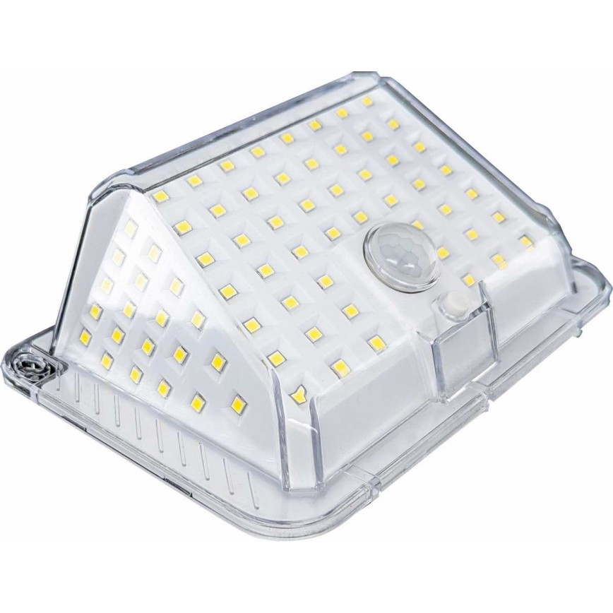 Светодиодный настенный светильник на солнечной батарее с датчиком LED/5W/3,7V 1200 mAh IP44