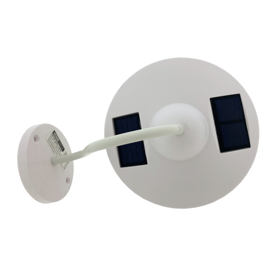 Светодиодный настенный светильник на солнечной батарее LED/0,5W/1,2V 600 mAh IP44 белый