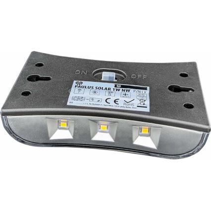 Светодиодный настенный светильник на солнечной батарее LED/1W/1,2V 600 mAh IP44