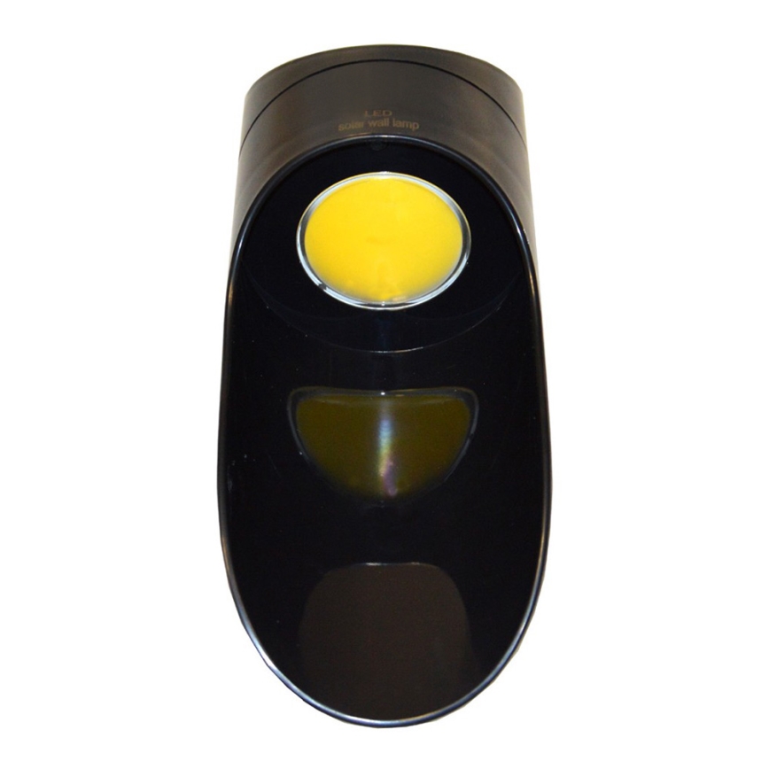 Светодиодный настенный светильник на солнечной батарее PALESA LED/1W/3,7V IP65 1800 mAh черный