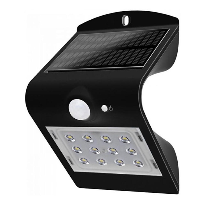 Светодиодный настенный светильник на солнечной батарее с датчиком LED/1,5W/3,7V IP65 1200 mAh