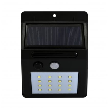 Светодиодный настенный светильник на солнечной батарее с датчиком LED/2,2W IP44