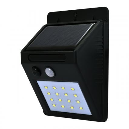 Светодиодный настенный светильник на солнечной батарее с датчиком LED/2,2W IP44