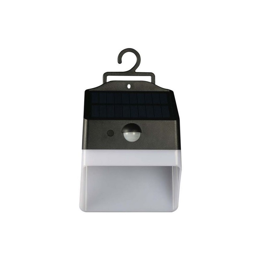 Светодиодный настенный светильник на солнечной батарее с датчиком LED/2W/3,7V 4000K IP65