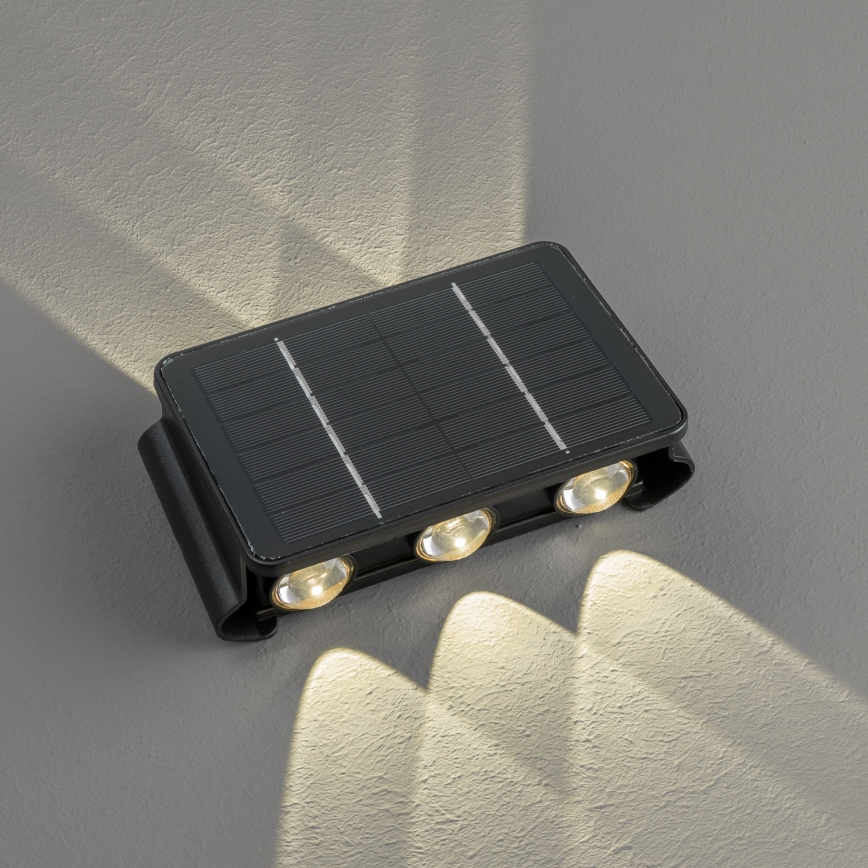 Светодиодный настенный светильник на солнечной батарее с датчиком LED/2W/5V IP54 1300 mAh