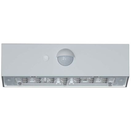 Светодиодный настенный светильник на солнечной батарее с датчиком LED/3W/3,7V 3000K/4000K IP65 белый