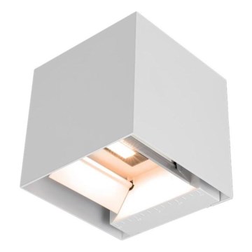 Светодиодный настенный светильник на солнечной батарее с датчиком LED/3W/3,7V IP65 4000K белый