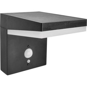 Светодиодный настенный светильник на солнечной батарее с датчиком LED/4,4W/3,7V 2200 mAh IP44