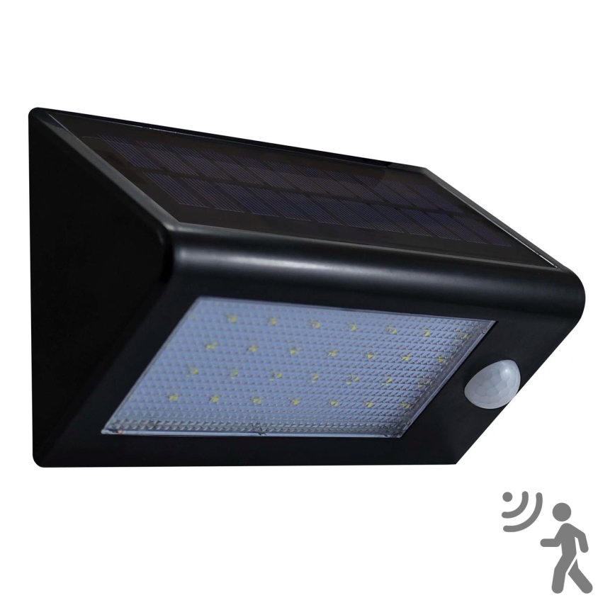 Светодиодный настенный светильник на солнечной батарее с датчиком LED/5W IP44