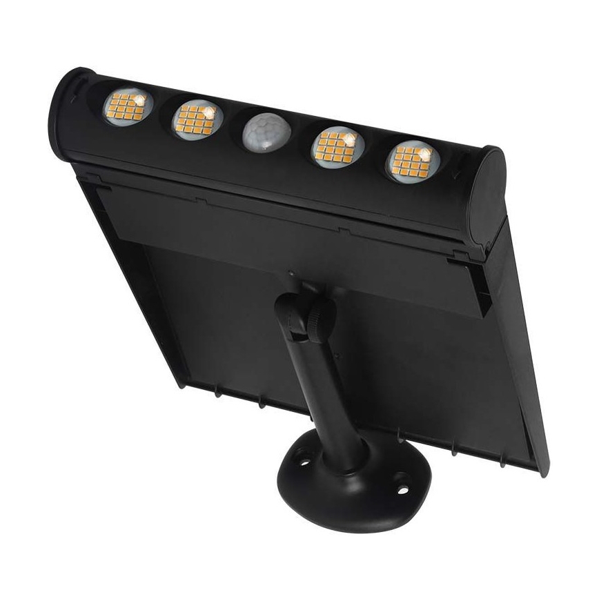Светодиодный настенный светильник на солнечной батарее с датчиком LED/8W/3,7V IP65 6000K