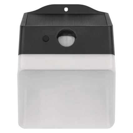 Светодиодный настенный светильник на солнечной батарее с датчиком LUMI LED/3,7W IP65 черный