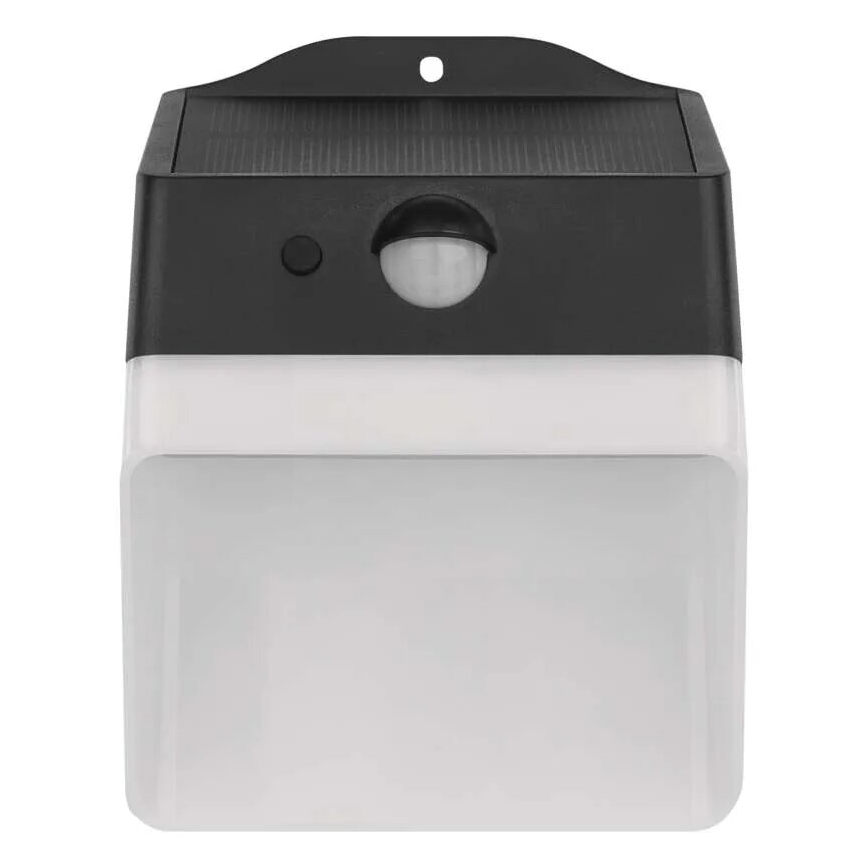 Светодиодный настенный светильник на солнечной батарее с датчиком LUMI LED/3,7W IP65 черный