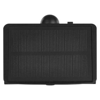 Светодиодный настенный светильник на солнечной батарее с датчиком LUMI LED/3,7W IP65 черный