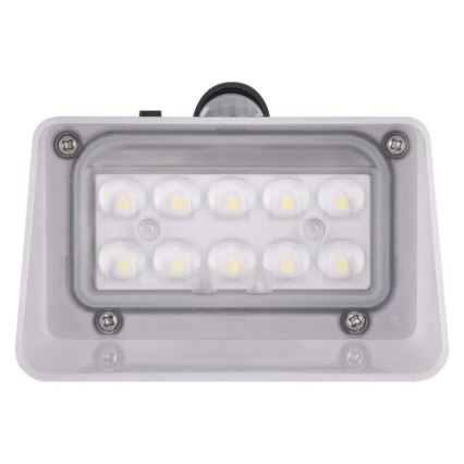 Светодиодный настенный светильник на солнечной батарее с датчиком LUMI LED/3,7W IP65 черный