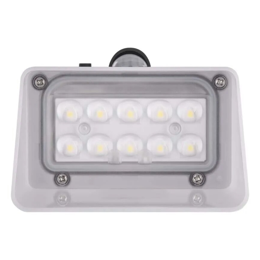Светодиодный настенный светильник на солнечной батарее с датчиком LUMI LED/3,7W IP65 черный