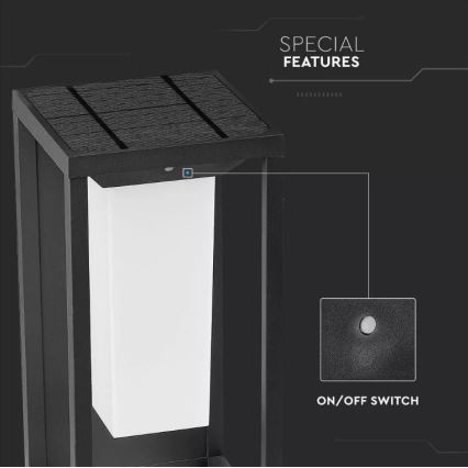 Светодиодный настенный светильник на солнечной батарее с датчиком SAMSUNG CHIP LED/2W/3,7V IP65