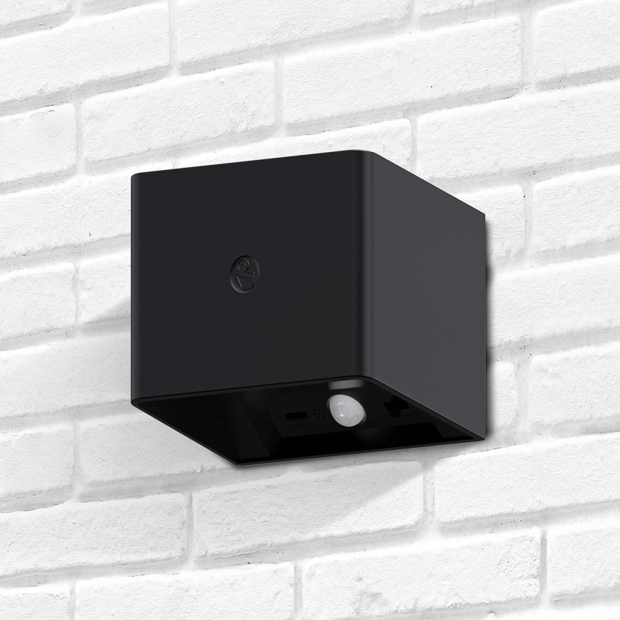 Светодиодный настенный сенсорный светильник с регулированием яркости и датчиком MIRI LED/2,5W/3,7V 3000/4000/6400K 4000 mAh черный