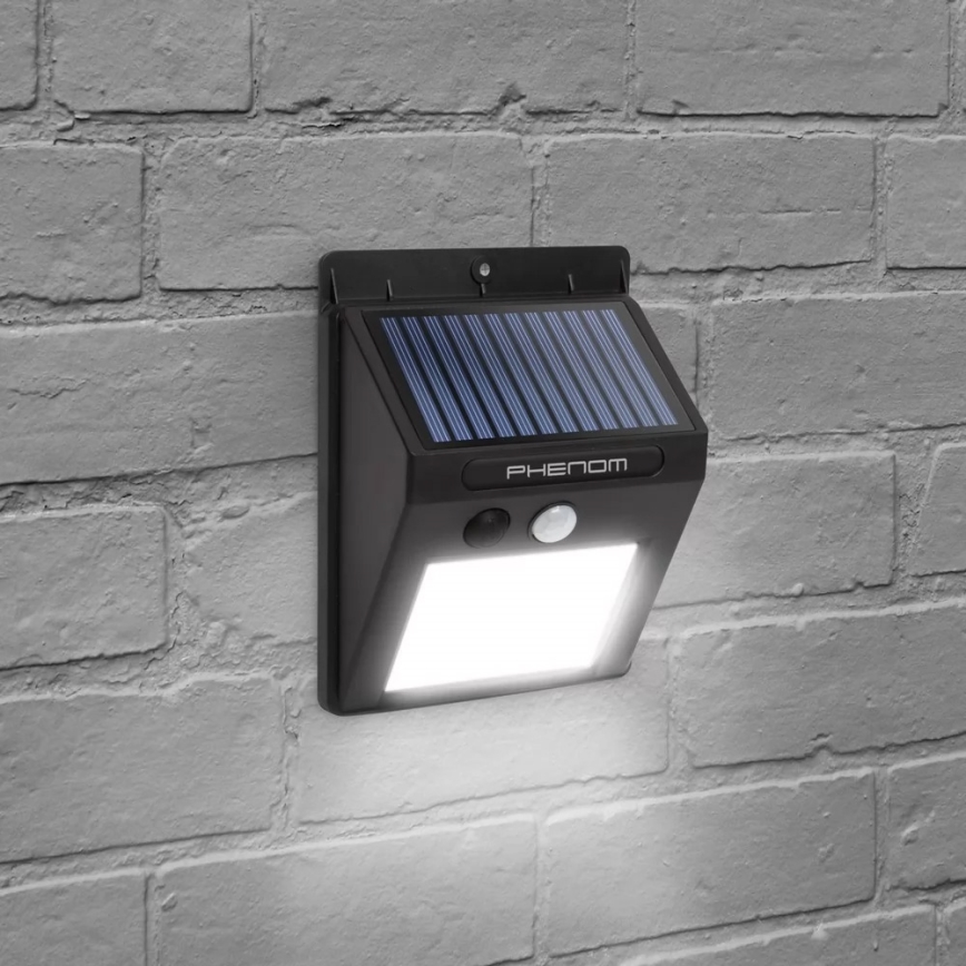 Светодиодный настенный светильник с датчиком на солнечной батарее LED/3W/5,5V IP65