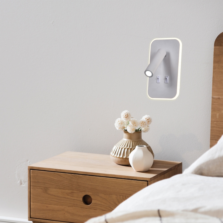 Светодиодный настенный точечный светильник IRIS LED/14W/230V 3000K белый