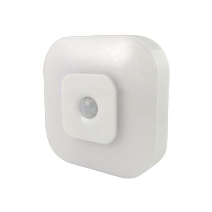 Светодиодный ночник с датчиком LED/0,5 Вт/4,5 В 3xAAA белый