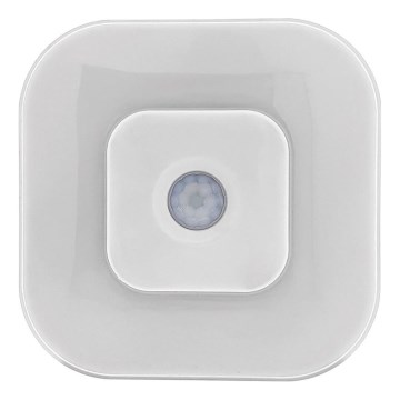 Светодиодный ночник с датчиком LED/0,5 Вт/4,5 В 3xAAA белый