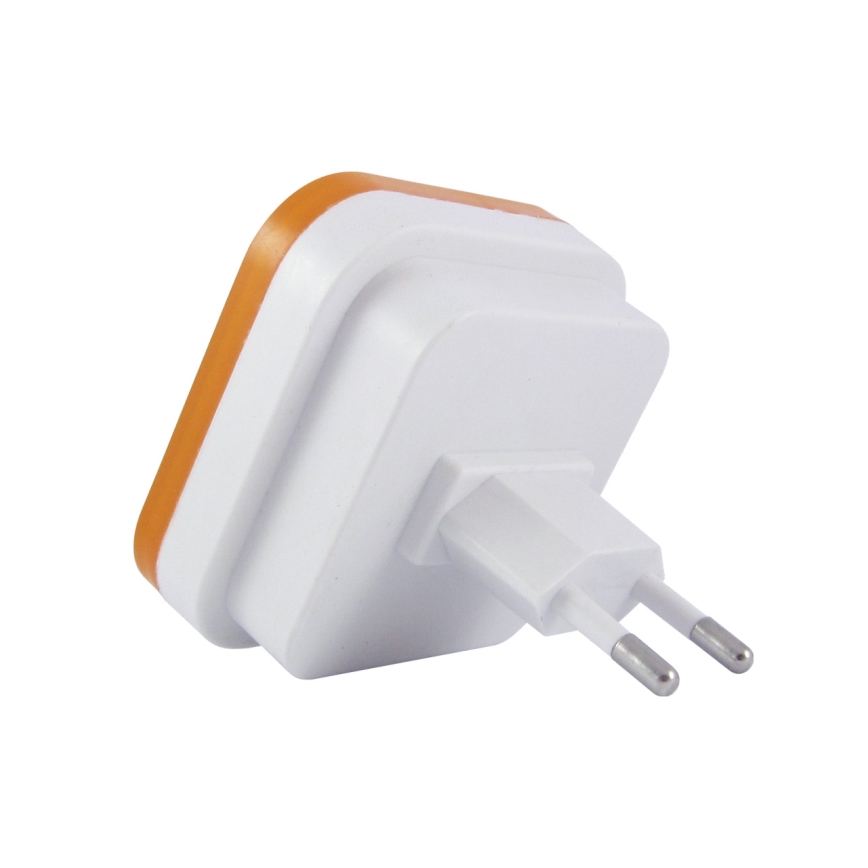 Светодиодный ночник с датчиком LED/0,5W/230V оранжевый