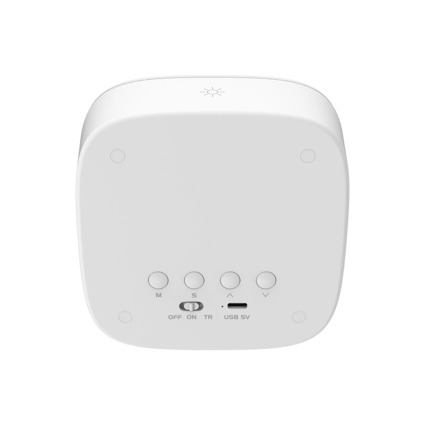 Светодиодный ночник с регулированием яркости и будильником BUNNY LED/1,2W/5V 3000K