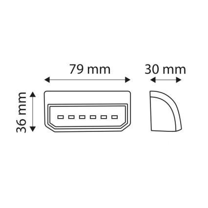 Светодиодный отражатель SPZ LICE LED/0,2W/12-24V IP67