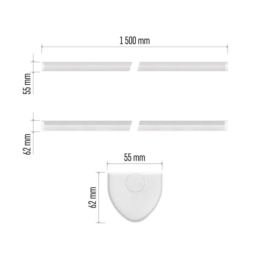 Светодиодный подшкафный светильник LED/60W/230V 4000K 150 cm