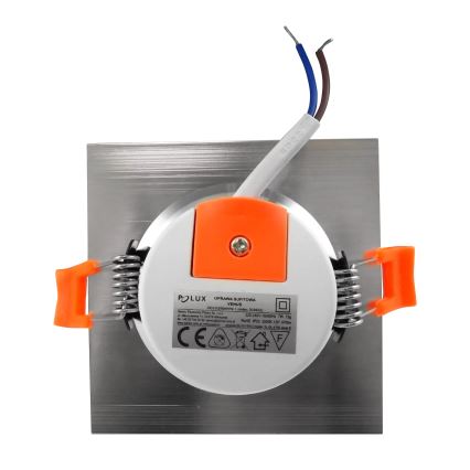 Светодиодный подвесной потолочный угловой светильник VENUS LED/7W/230V серебряный