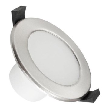 Светодиодный подвесной потолочный светильник для ванной комнаты LED/7W/230V 4000K серебристый IP44