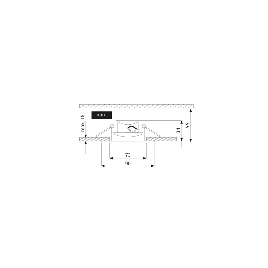 Светодиодный подвесной потолочный светильник EYE LED/5W/100-250V 3000K