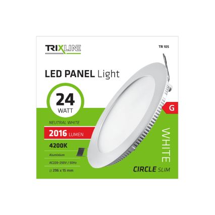 Светодиодный подвесной потолочный светильник ROUND LED/24W/230V 4200K