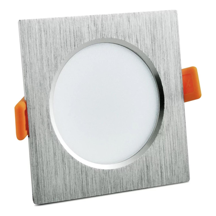Светодиодный подвесной потолочный угловой светильник VENUS LED/7W/230V серебряный