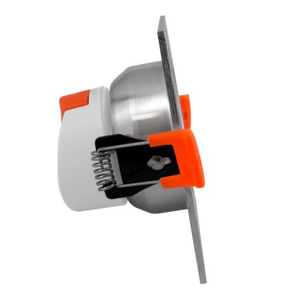 Светодиодный подвесной потолочный угловой светильник VENUS LED/7W/230V серебряный